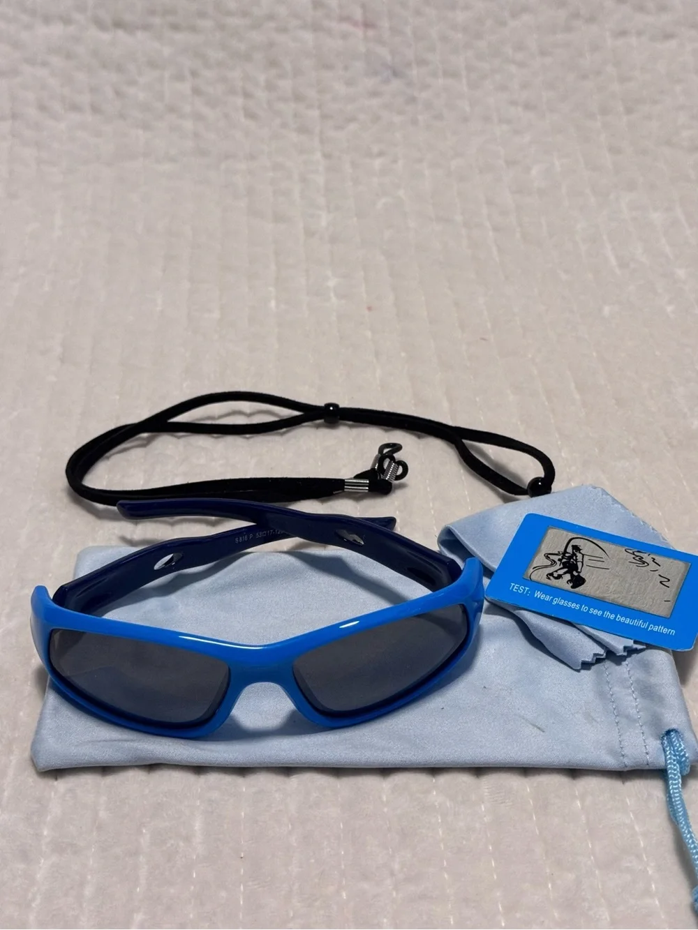 Kids Polarized Sports Sunglasses | Includes Strap~Pouch